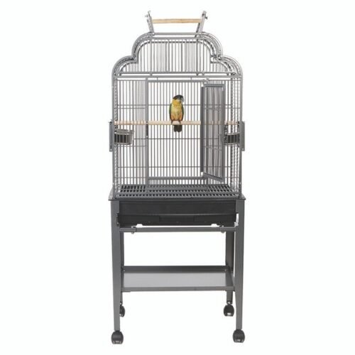 Peru Top Opening Parrot Cage with Stand – Antique