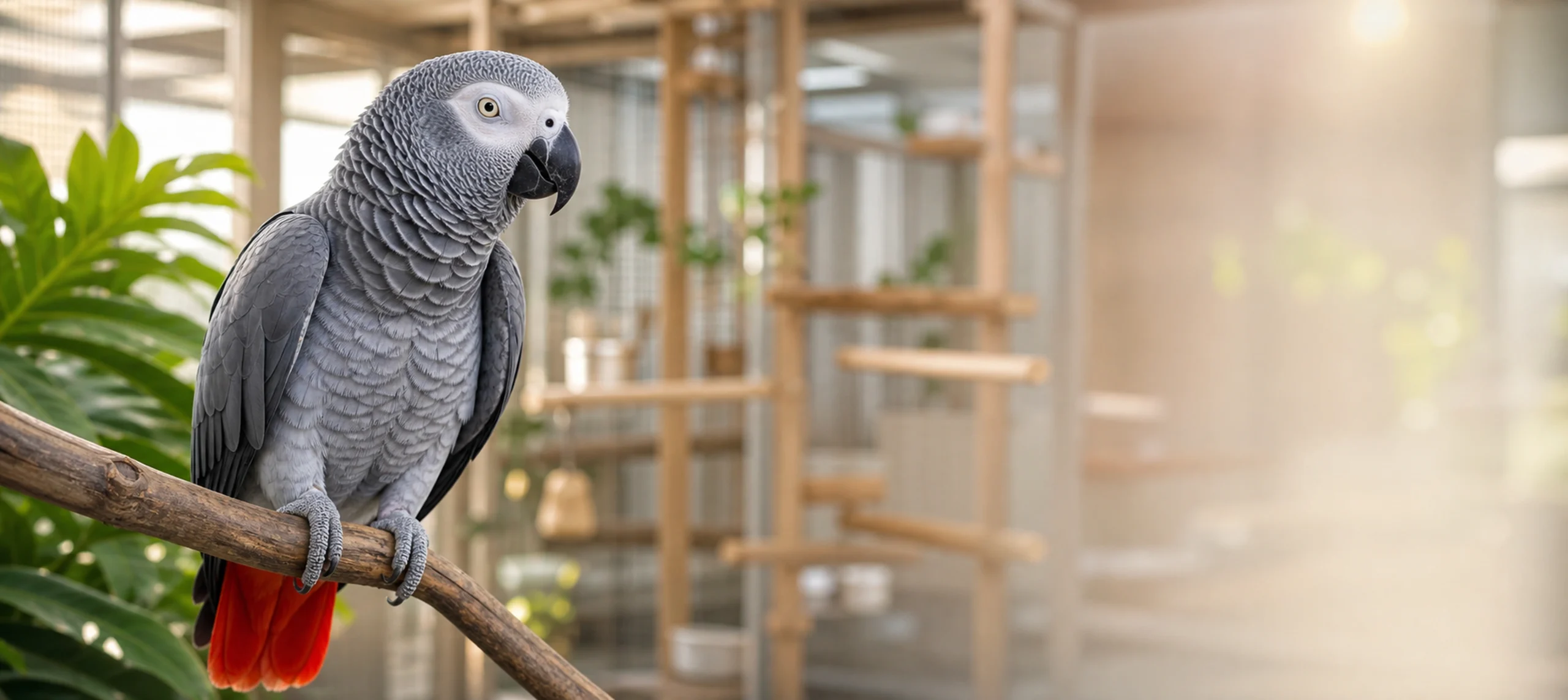 African Grey parrot care guidance at Higgins Grey Parrots